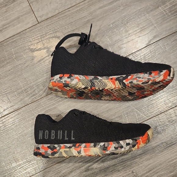 NOBULL Shoes - NOBULL Black Sneakers with Multicolor Camo Sole Women's Sz 10